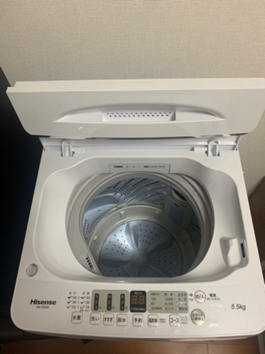 【ほぼ新品(数回のみ使用)】Hisense HW-E5504 洗濯機 5.5kg