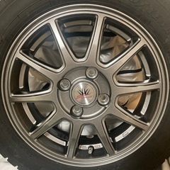 2022年製　スタッドレスタイヤ　グッドイヤー　アイスナビ7  14インチ　4本ホイールセット