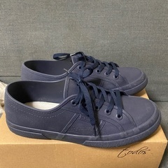 superga スペルガ レインシューズ 紺色23cm