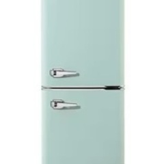 アイリスオーヤマ レトロ冷凍冷蔵庫（130L ライトグリーン）