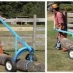 丸太 ログトング トローリー 林業