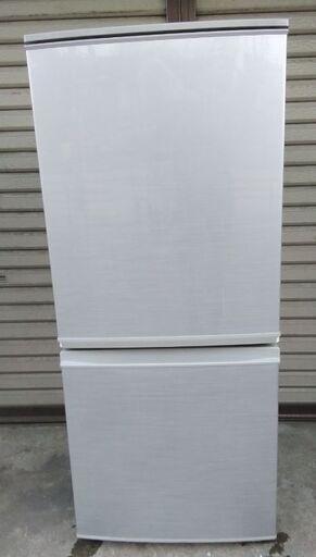 シャープ 2ドア冷凍冷蔵庫  SJ-D14C-S 137L 17年製 シルバー 配送無料