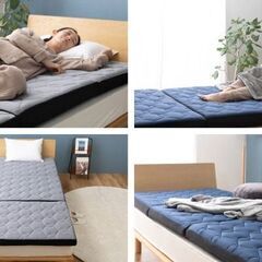 Sleep Niceday 桑田真澄式 動的睡眠 ハイブリッド高反発マットレス8cm 【シングル】 ネイビー Sleep Niceday 桑田真澄式 動的睡眠 ハイブリッド高反発マットレス8cm