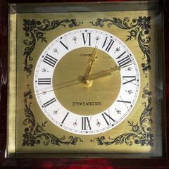 【未使用】漆器販売ミタニの置時計(宝生塗り物時計)