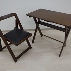 折りたたみテーブルセット（小金井市再生家具）品番：05-02-0...
