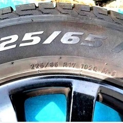 ポルシェ 955 カイエン 純正 17in 7.5J +53 PCD130 スタッドレスタイヤ