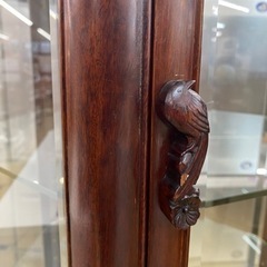 6角形 ガラスショーケース 飾り棚 キャビネット