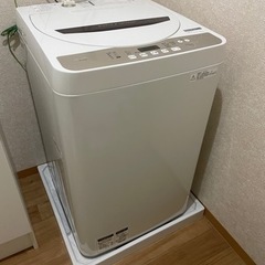 【譲ります】SHARP（シャープ）4.5㎏ 全自動洗濯機 ES-...