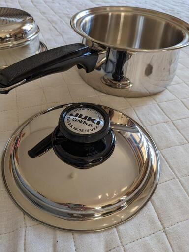 JUKI CookBest 304ステンレス 鍋 蓋付き 3点セット