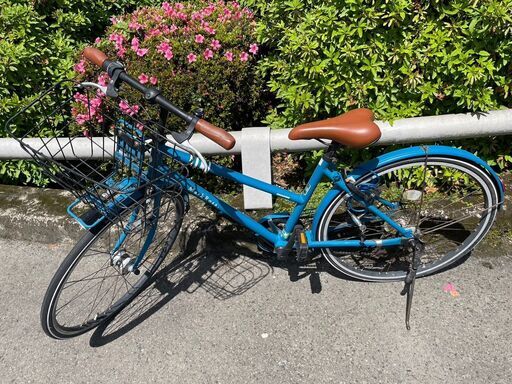 自転車　No.800　シティサイクル　26インチ　7段切替　ブリジストン　MarkRosa　定価約5万!!　【リサイクルショップどりーむ鹿大前店】