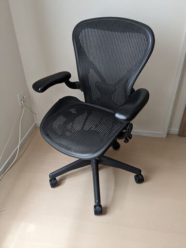 【市内手渡し可】HermanMiller ハーマンミラー アーロンチェア JOIFA339 AE113AWB-0001