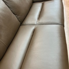 定価約14万円?IDC大塚家具購入 ルーニー 3人掛けソファ 本革