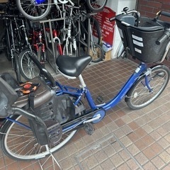 マルイシ 前22インチ 後ろ26インチ軽量アルミフレーム子供乗せ自転車 