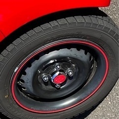中古品4本セット ホンダ純正4.5j-14 スチールホイール&155/65R14 