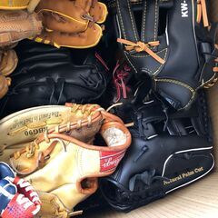 野球用具 一式 まとめてセット グローブ バット ボール 他