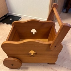純木製おもちゃ箱(カート)