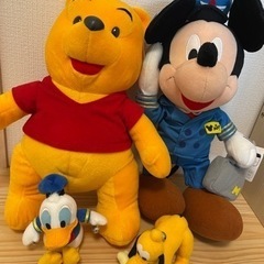 ディズニー　ぬいぐるみ　プーさん　ミッキー