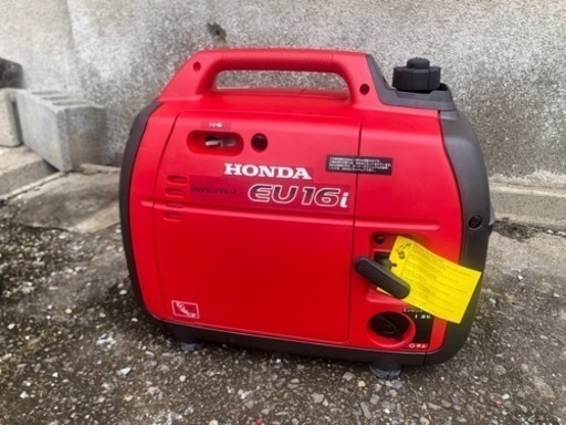 【値下】未使用品 HONDA インバーター発電機 EU16i 赤  小型軽量 正弦波インバーター 1600VA 100V/16A  12V/8A ホンダ