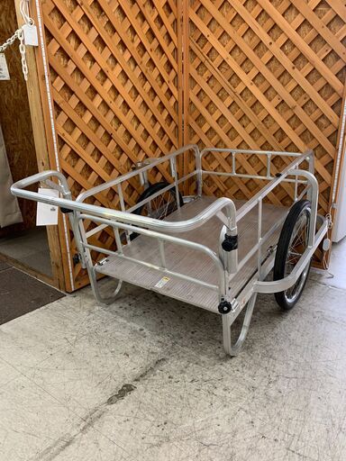 【愛品館江戸川店】アルミ製折りたたみ式 リヤカー　耐荷重150ｋｇ　ID：116-030778-007
