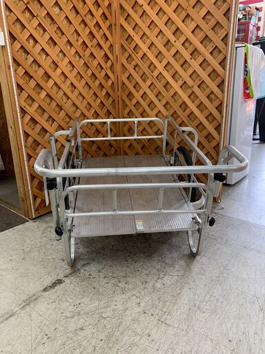 愛品館江戸川店】アルミ製折りたたみ式 リヤカー 耐荷重150kg ID