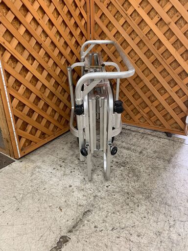 愛品館江戸川店】アルミ製折りたたみ式 リヤカー 耐荷重150kg