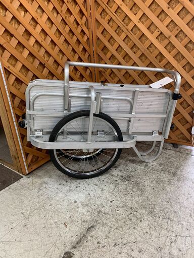 愛品館江戸川店】アルミ製折りたたみ式 リヤカー 耐荷重150kg ID