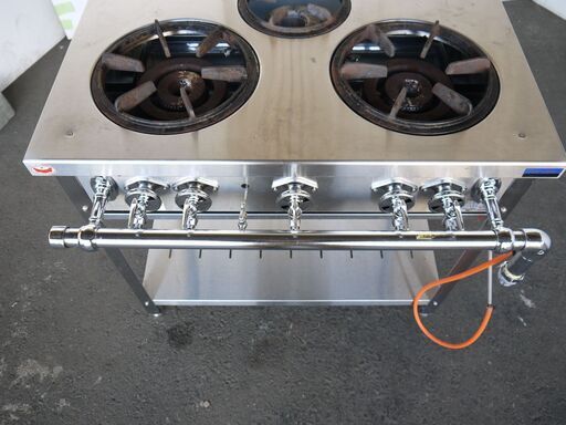 【八直終了6/10】≪yt656ジ≫ マルゼン スタンダードタイプ ガステーブル MGT-096DS 2019年製 都市ガス 業務用 幅90 3口コンロ 現状品 50504-10 八直終了6/10】≪yt656ジ≫ マルゼン スタンダードタイプ ガステーブル