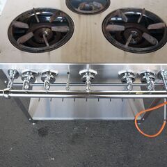 【八直終了6/10】≪yt656ジ≫ マルゼン スタンダードタイプ ガステーブル MGT-096DS 2019年製 都市ガス 業務用 幅90 3口コンロ 現状品 50504-10