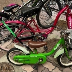 子供用自転車　補助棒付き
