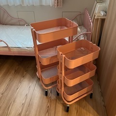 IKEA カート大と小ピンク　一つずつ