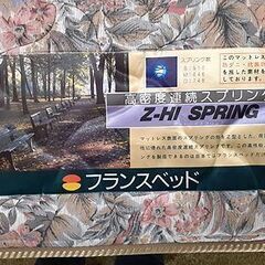 札幌【フランスベッド ダブルベッド】防ダニ・抗菌消臭加工 組立て＆分解かんたん シンプル FrabceBeD ダブルベット 本郷通店