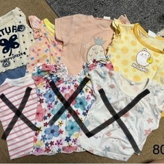 ⑦洋服 Tシャツ 女の子 80cm 4枚セット