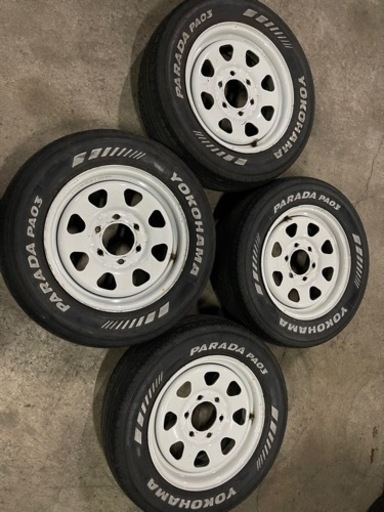 ヨコハマ PARADA PA03 215/65/16 ベスト ホワイトスチール付き  