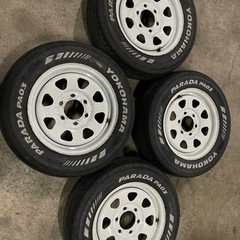 ヨコハマ PARADA PA03 215/65/16 ホワイトスチール付き キャラバン等