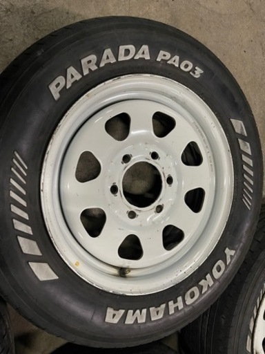 ヨコハマ PARADA PA03 215/65/16 ベスト ホワイトスチール付き  