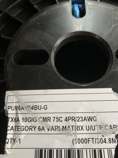 PANDUIT Cat6ALANケーブル PUR6AV04BU-G 約300m 【公式通販】