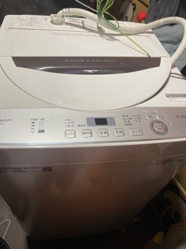 2019年式　洗濯機　値下げしました
