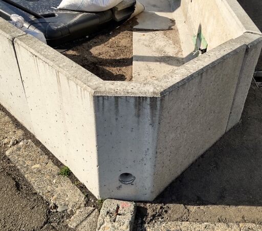 土留め 花壇 L型 コンクリートブロック 幅100cm×奥行40cm×高さ50cm
