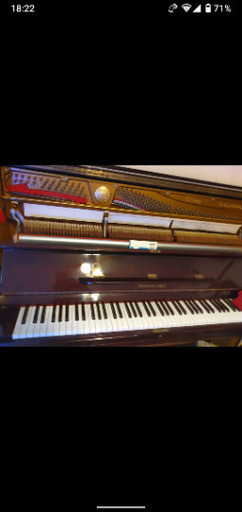 アップライトピアノ中古 中古アップライトピアノ椅子付き／カバー付き