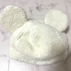 ディズニー 白ミッキー 帽子