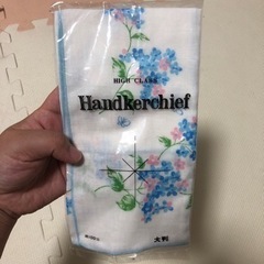 【ネット決済】綿100% ハンカチ 花柄 新品未使用