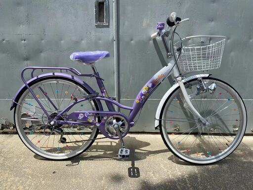 子供用自転車パープル24インチ