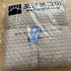 韓国イブル　クラウド柄敷きパッド　シングルサイズ