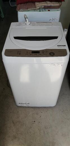 【配達無料】[2021年製]全自動洗濯機　6kg SHARP ES-GE6E-T