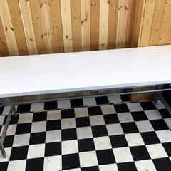 折りたたみテーブル　1800×600×695　ホワイト　イベント...