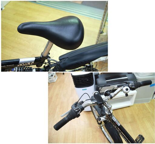 自転車 26インチ ブラック系 マウンテンバイク LUXUOUS 18段変速 フル