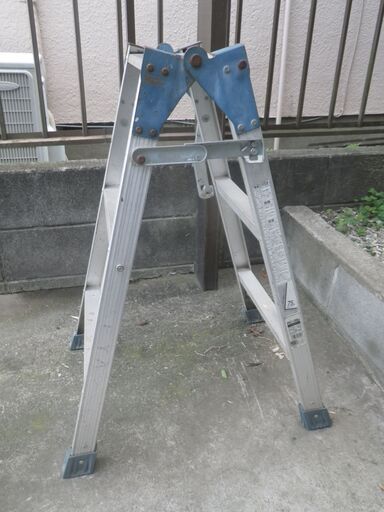 ■配達可■アルミ合金製兼用脚立 長谷川工業 RC-09D 高さ81cm はしご長1m71cm 使用重量100kg