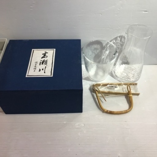 #7423 アイスペールセット　美品　高瀬川佐々木硝子
