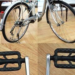 YAMAHA 電動アシスト自転車 26インチ PAS 3段変速 シルバー系 ニッカドバッテリー 充電器付き 電動自転車 パス ヤマハ 札幌市 清田区 平岡