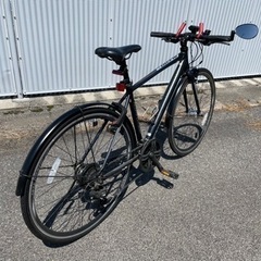 【決まりました】お得なおまけ付き！広島県内配達可！クロスバイク！通勤・通学に！アルクロL70021AT 自転車【CS-BK】 480ミリ マットブルー